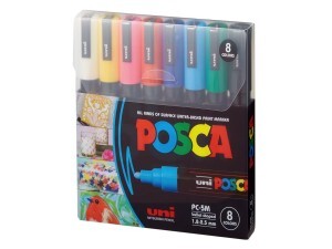 Caneta Posca 5M - Estojo com 08 Cores