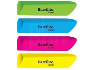 Borracha Triangular Neon Barrilito GB03 - Foroni