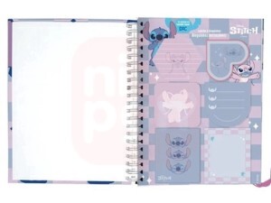 Acessório para caderno smart disney stitch com 6 bloquinhos dac