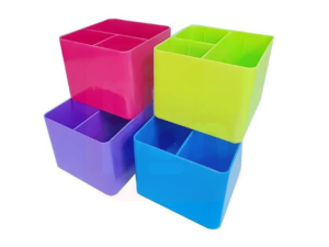 Porta Objeto Full Color C/ 3 Divisórias - Verde Kripton