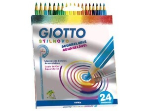 Lápis de Cor 24 Cores Aquarelável - Giotto